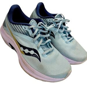 Women’s Saucony PWRRUN Running Shoes Powder Blue Size 10